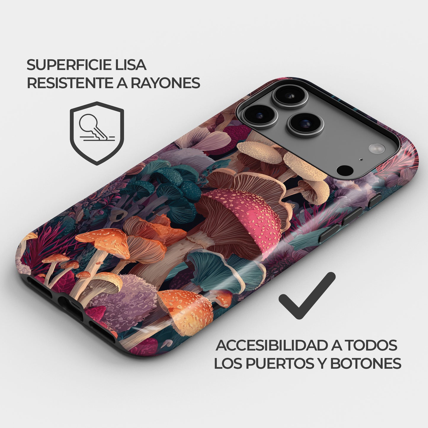 Carcasa Mystic Bloom Funda de Doble Capa de Máxima protección.