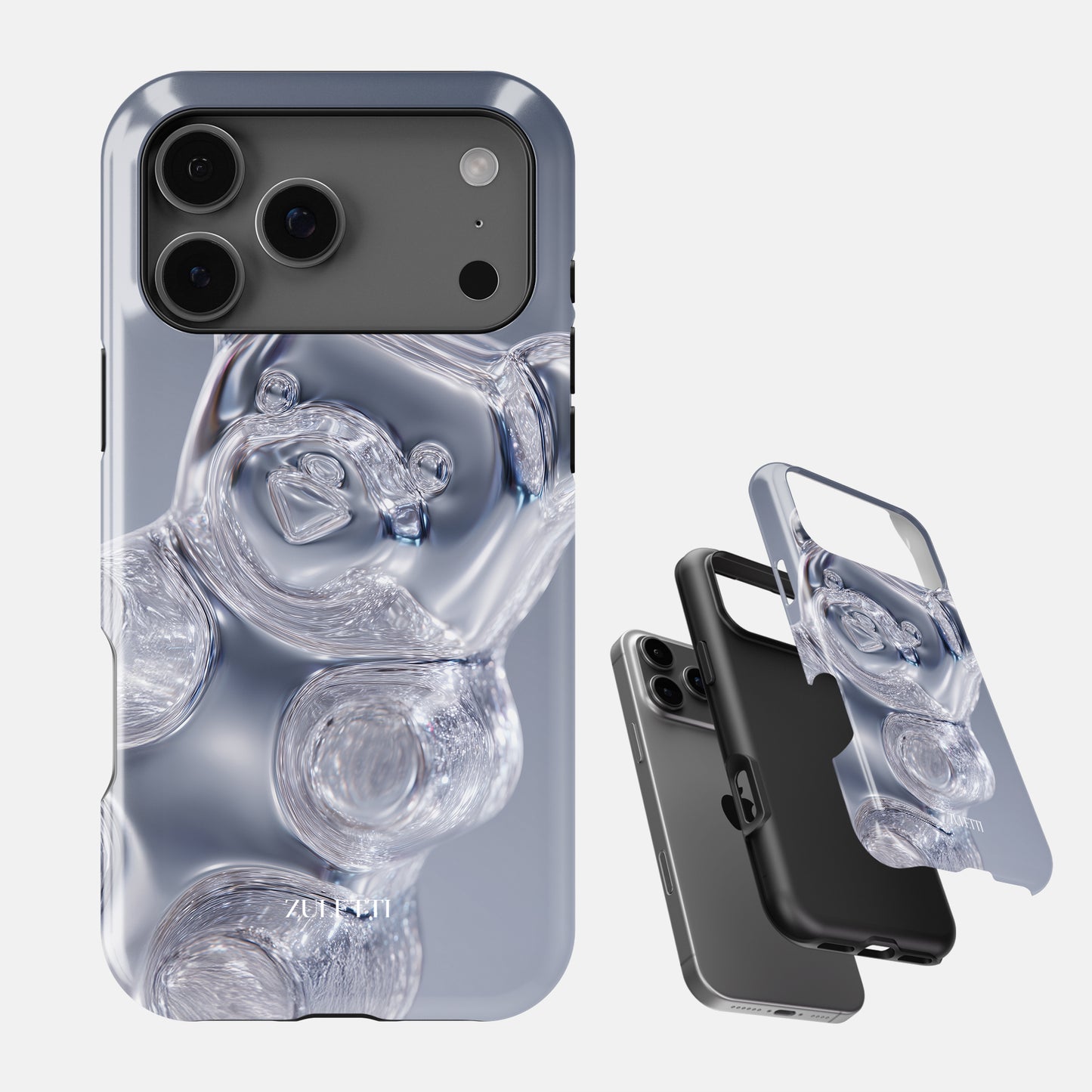 Carcasa Crystal Gummy Funda de Doble Capa de Máxima protección.