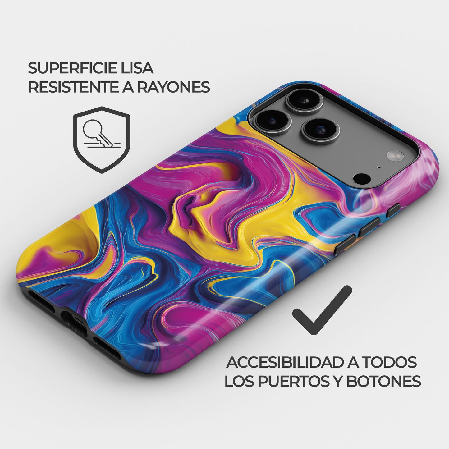 Carcasa Electro Flow Funda de Doble Capa de Máxima protección.