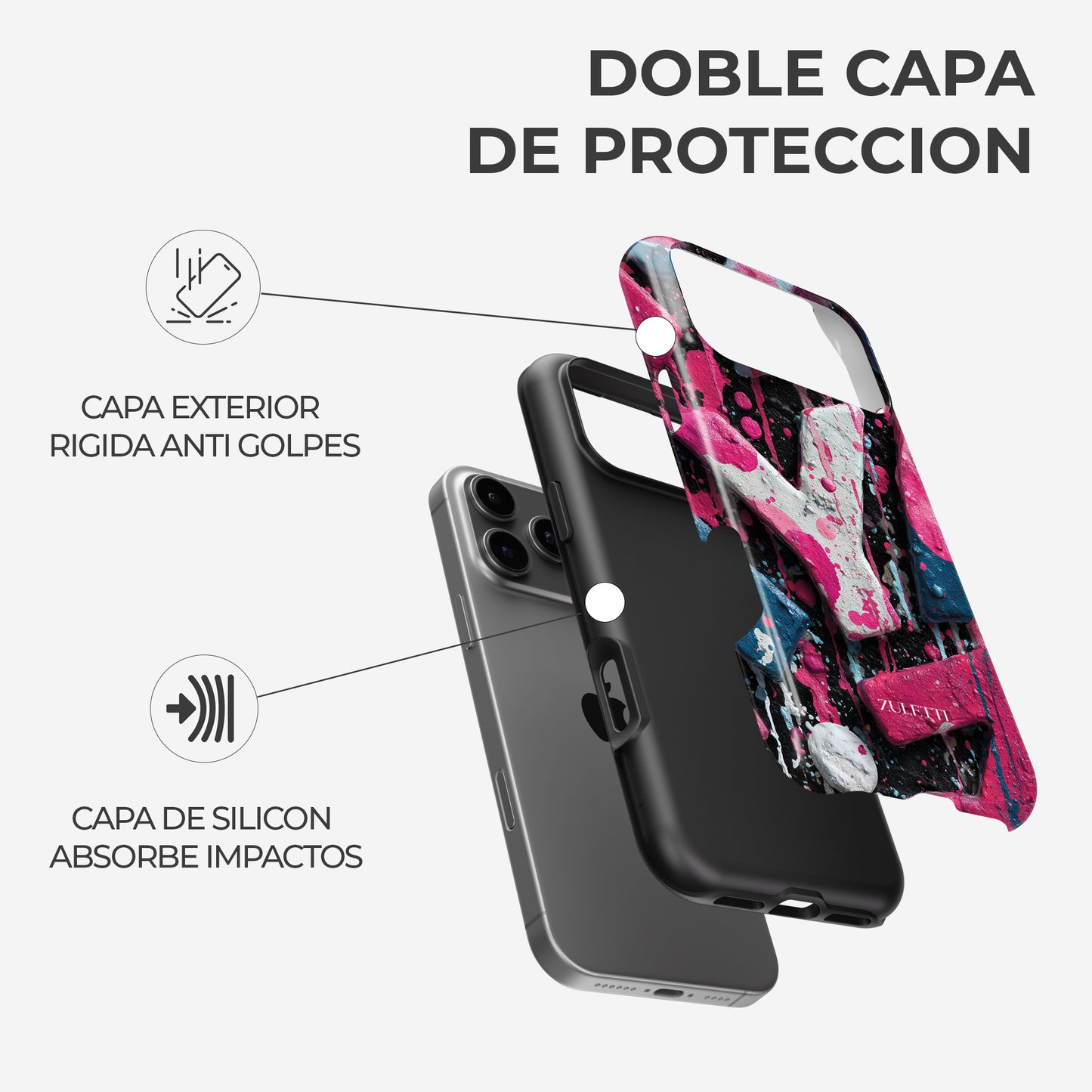 Carcasa Street Pop Funda de Doble Capa de Máxima protección.