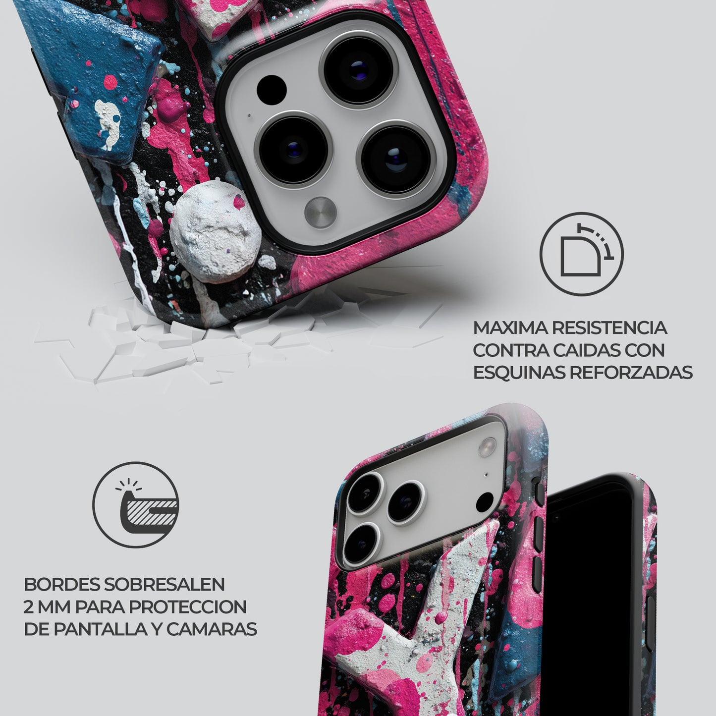 Carcasa Street Pop Funda de Doble Capa de Máxima protección.