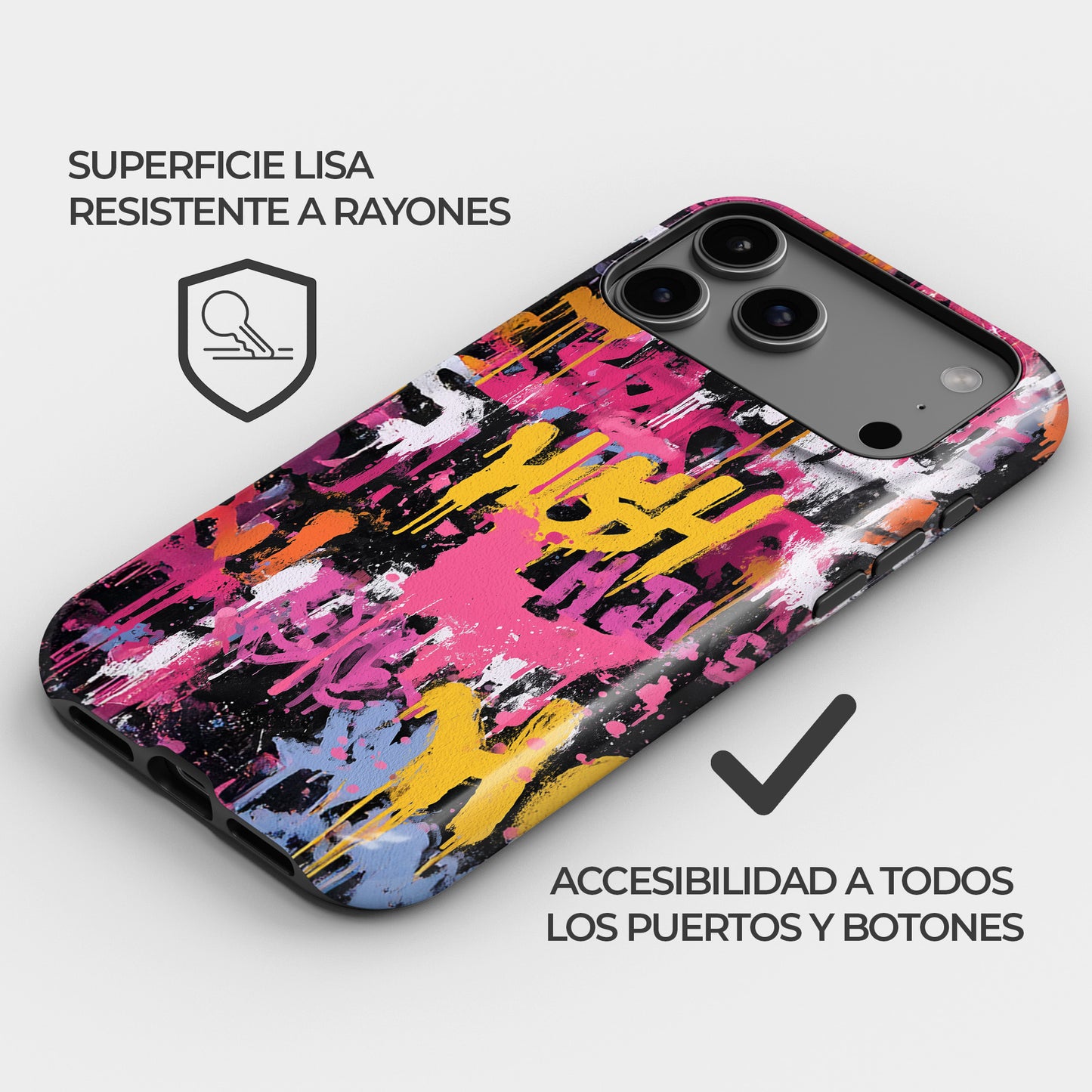 Carcasa Graffiti Riot Funda de Doble Capa de Máxima protección.