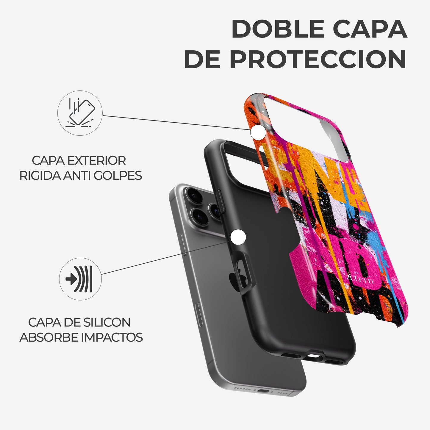 Carcasa Tag Vandal Funda de Doble Capa de Máxima protección.