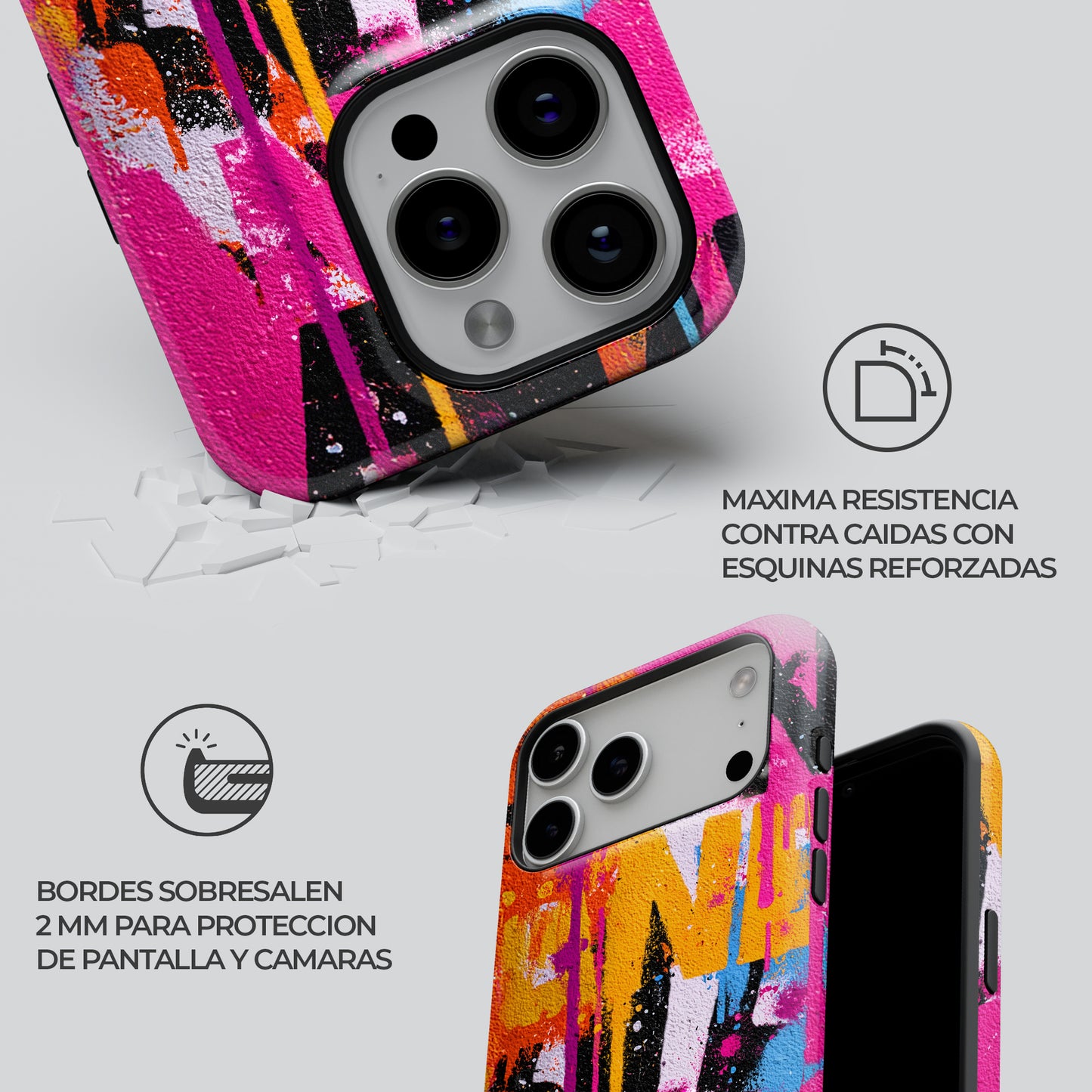 Carcasa Tag Vandal Funda de Doble Capa de Máxima protección.