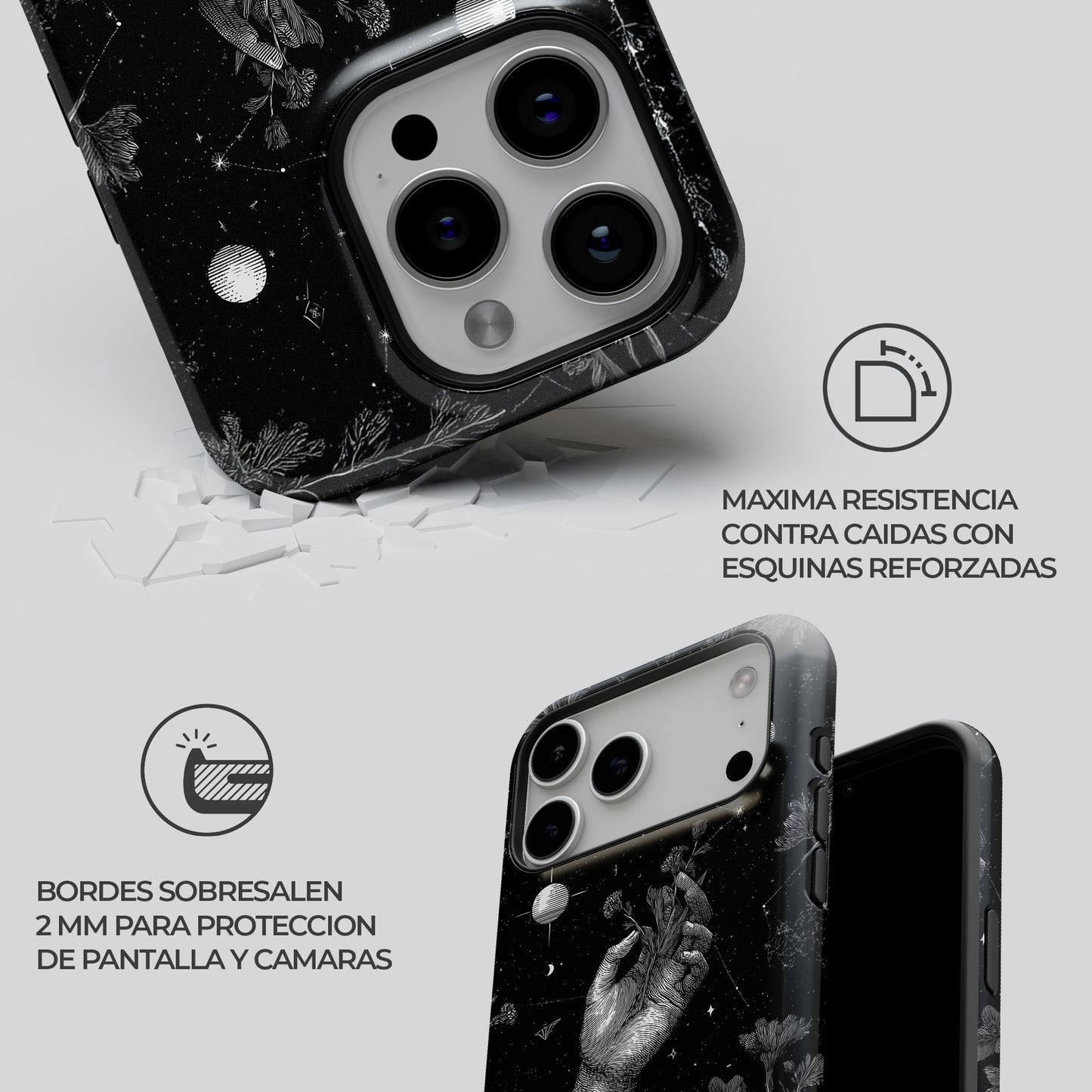 Carcasa Mystic Grasp Funda de Doble Capa de Máxima protección.