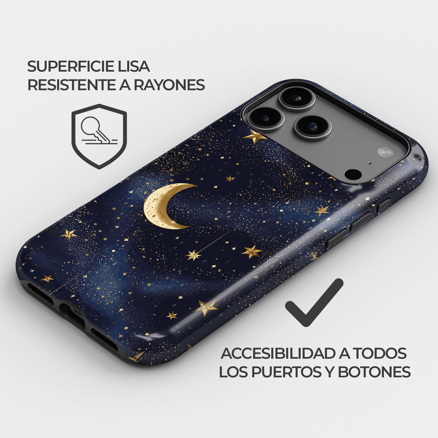 Carcasa Golden Aura Funda de Doble Capa de Máxima protección.