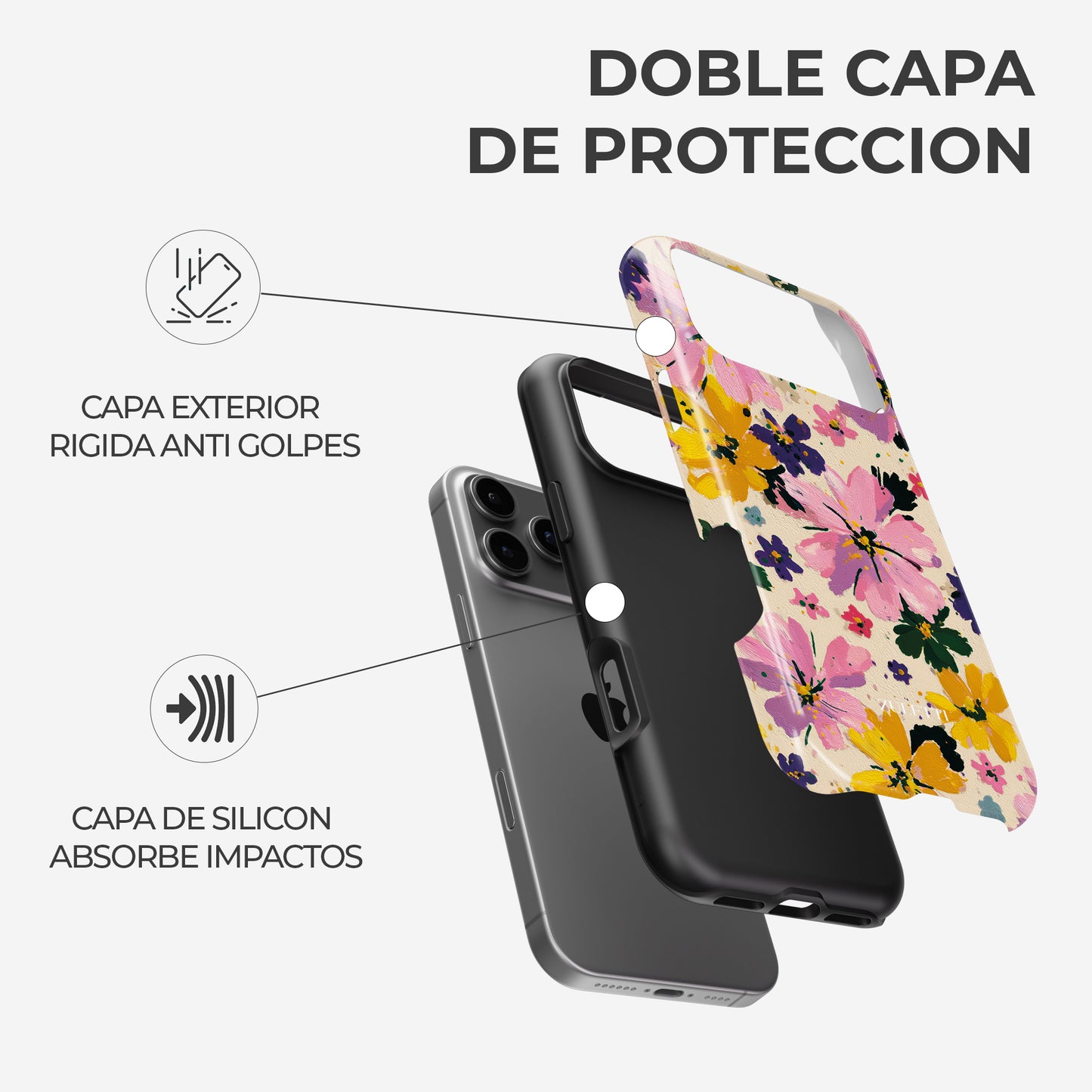 Carcasa Canvas Vibe Funda de Doble Capa de Máxima protección.