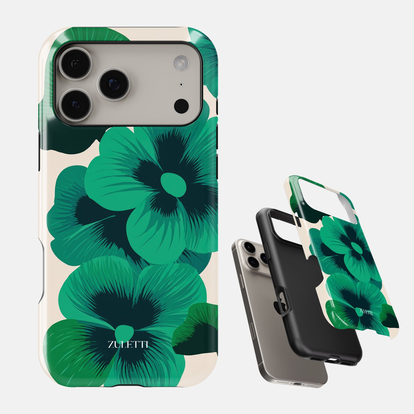 Carcasa Jade Bloom Funda de Doble Capa de Máxima protección.