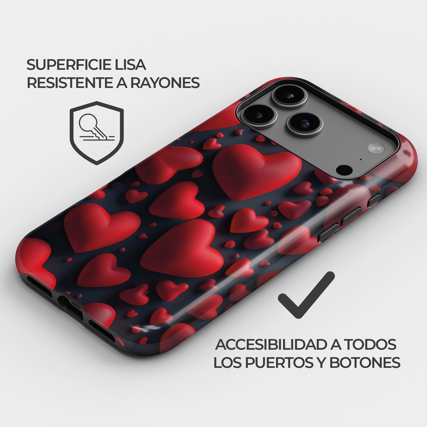 Carcasa Red Riot Funda de Doble Capa de Máxima protección.