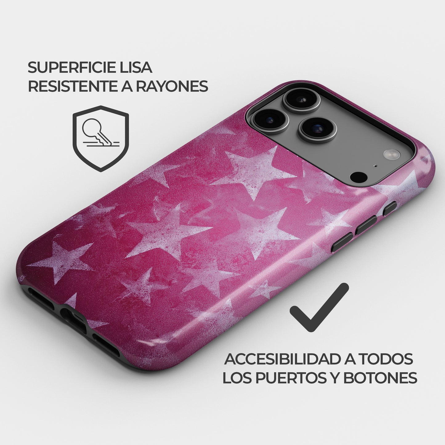 Carcasa Star Dust Funda de Doble Capa de Máxima protección.