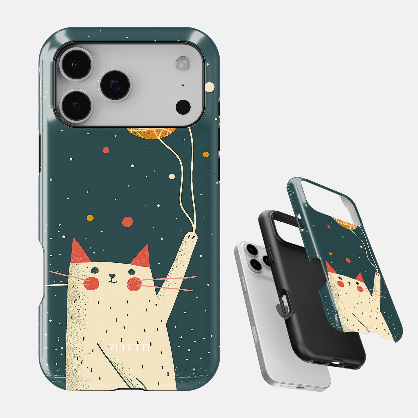 Carcasa Cozy Kitty Funda de Doble Capa de Máxima protección.