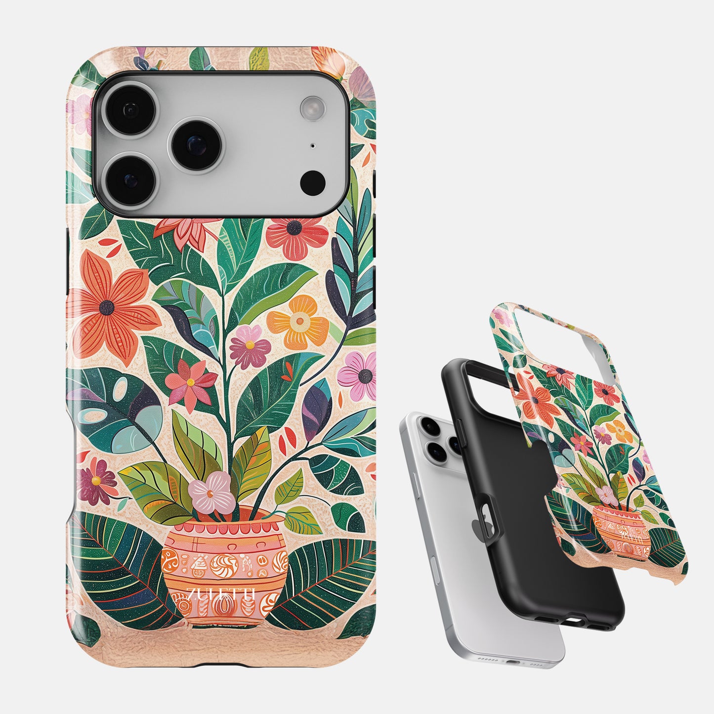 Carcasa Folk Garden Funda de Doble Capa de Máxima protección.