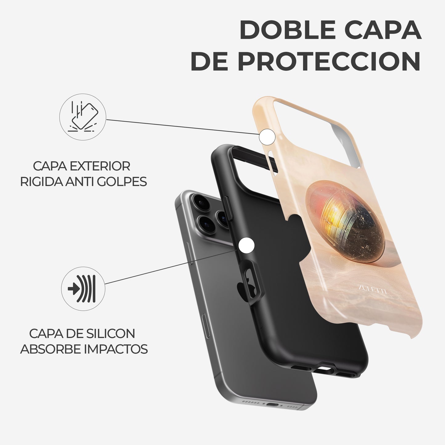 Carcasa Prism Orbe Funda de Doble Capa de Máxima protección.