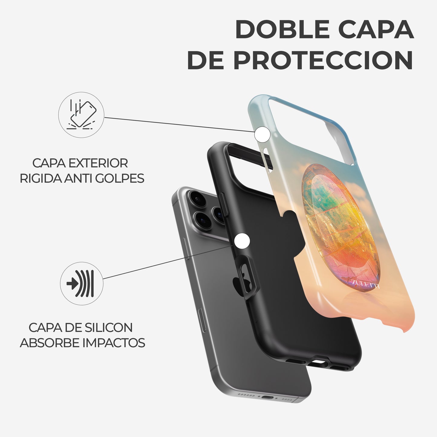 Carcasa Cosmic Egg Funda de Doble Capa de Máxima protección.