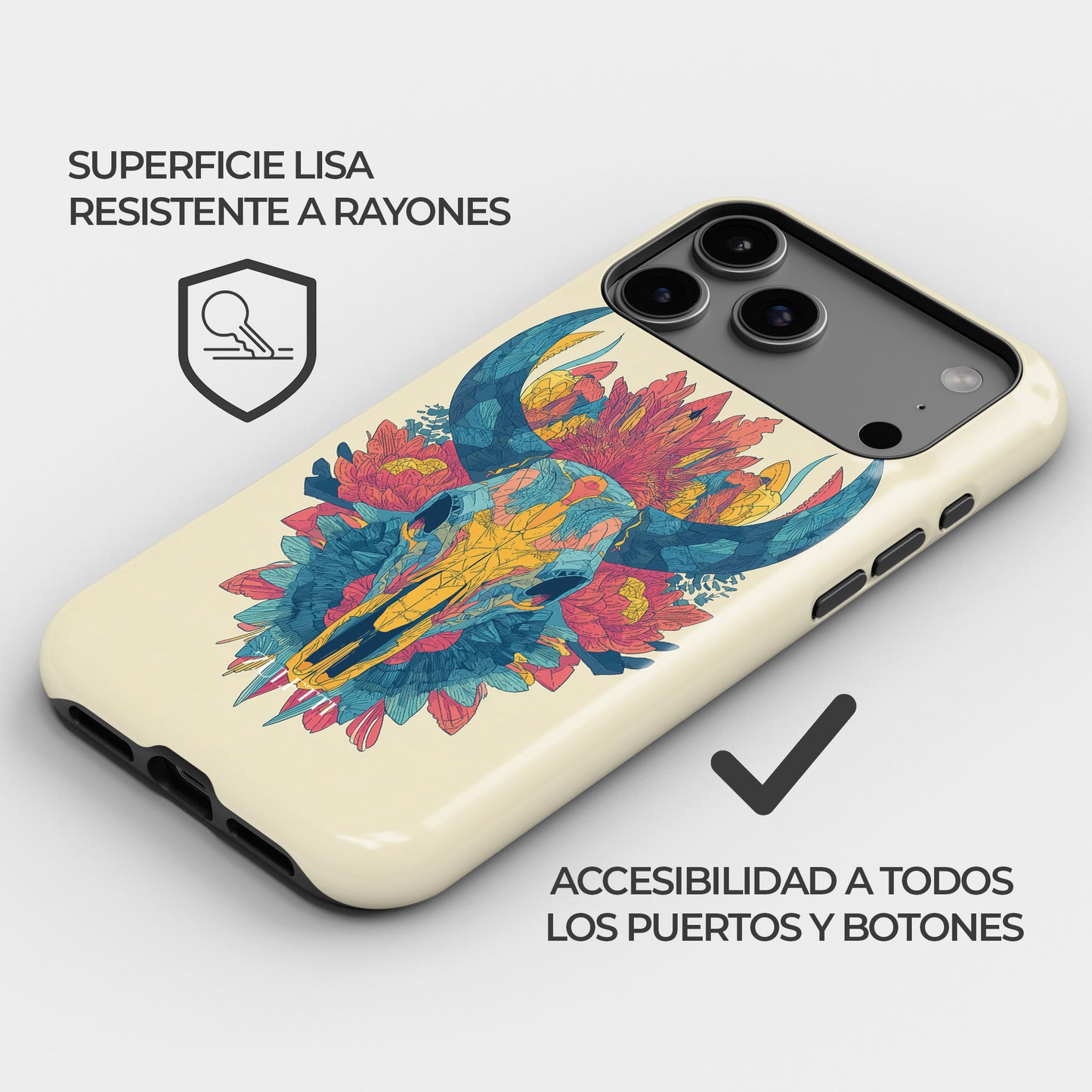 Carcasa Desert Bloom Funda de Doble Capa de Máxima protección.