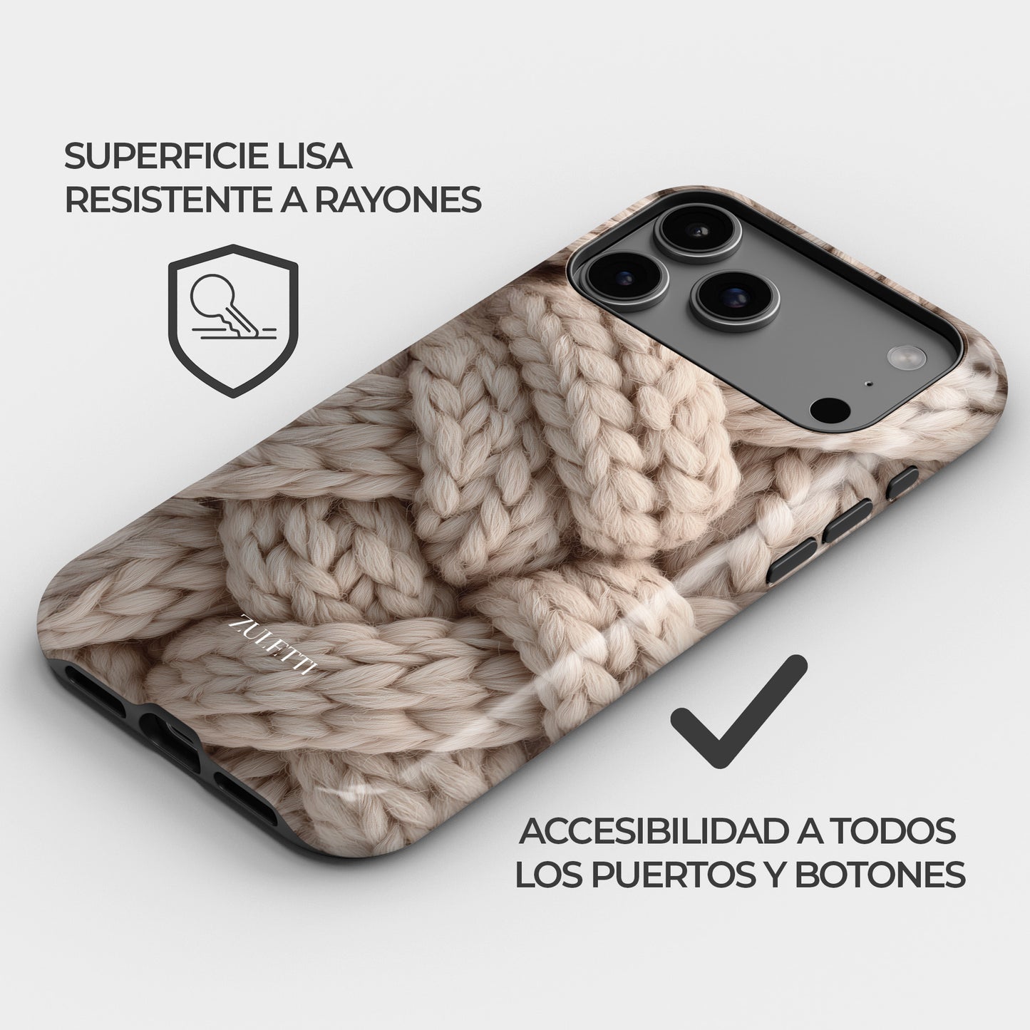 Carcasa Cozy Braid Funda de Doble Capa de Máxima protección.
