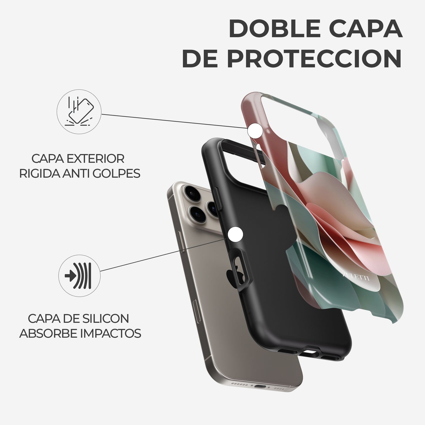 Carcasa Paper Flow Funda de Doble Capa de Máxima protección.