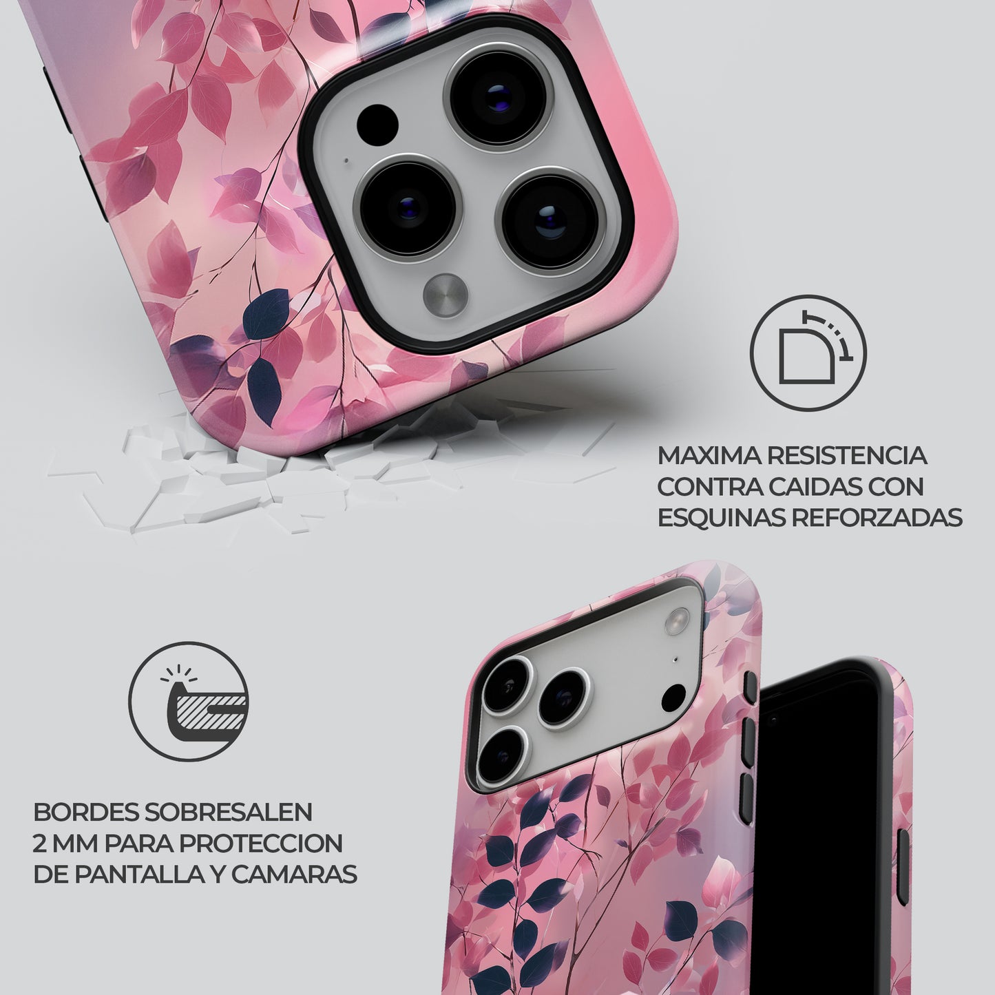 Carcasa Ethereal Bloom Funda de Doble Capa de Máxima protección.