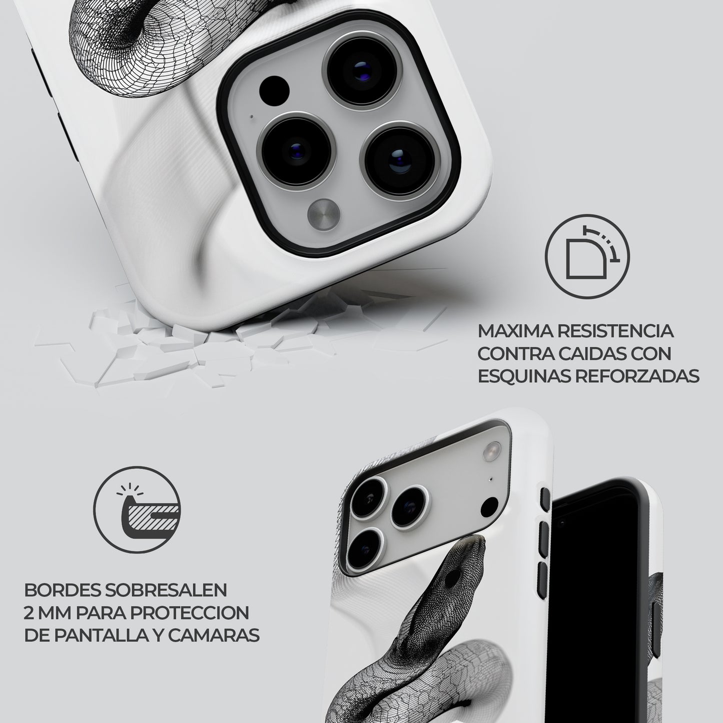 Carcasa Viper Mesh Funda de Doble Capa de Máxima protección.