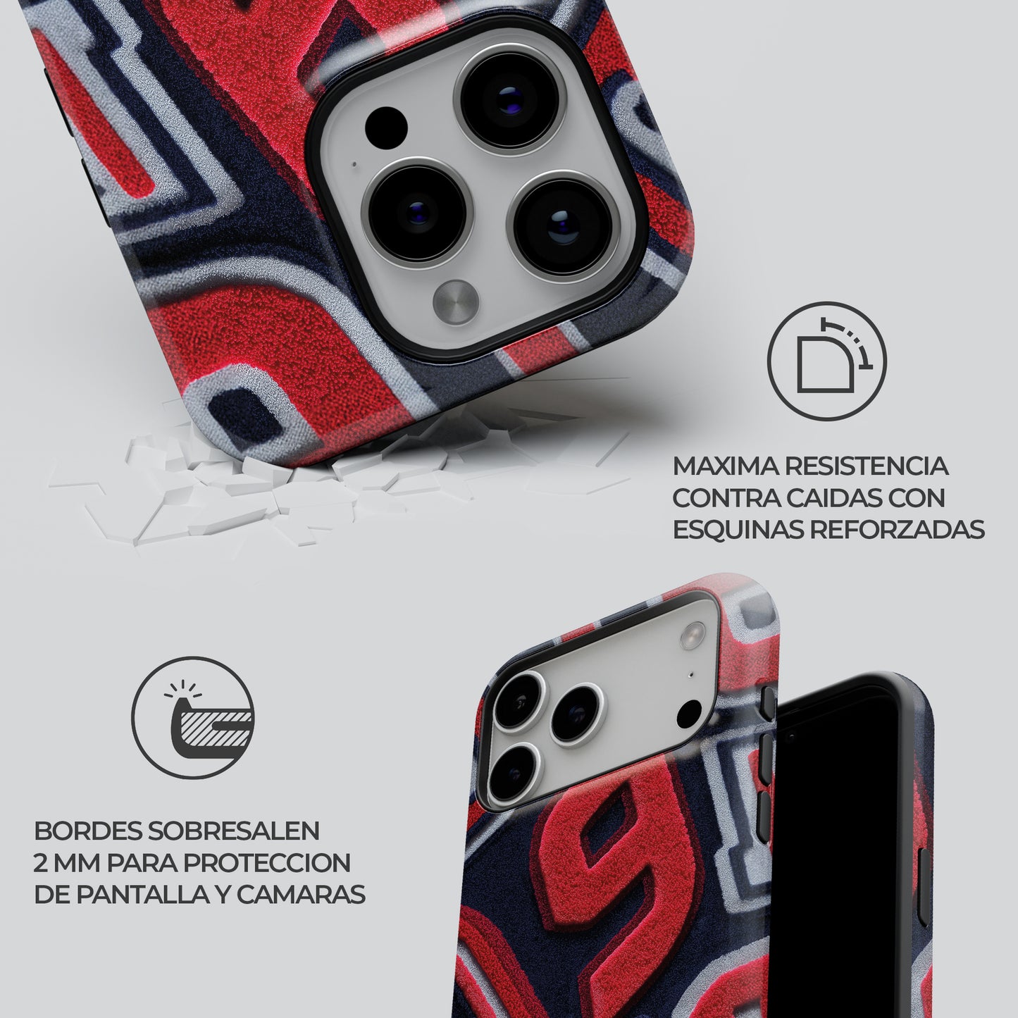 Carcasa Varsity Pop Funda de Doble Capa de Máxima protección.