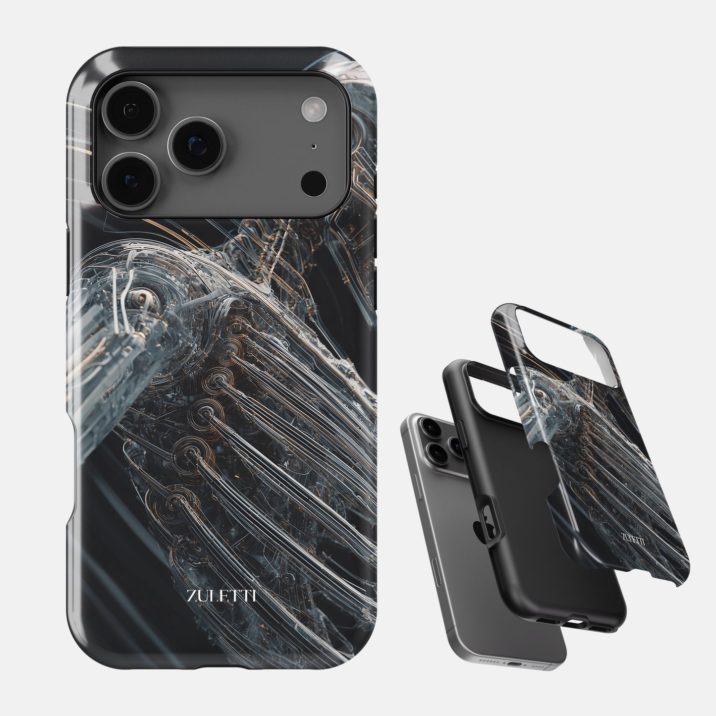 Carcasa Cyborg Wireframe Funda de Doble Capa de Máxima protección.