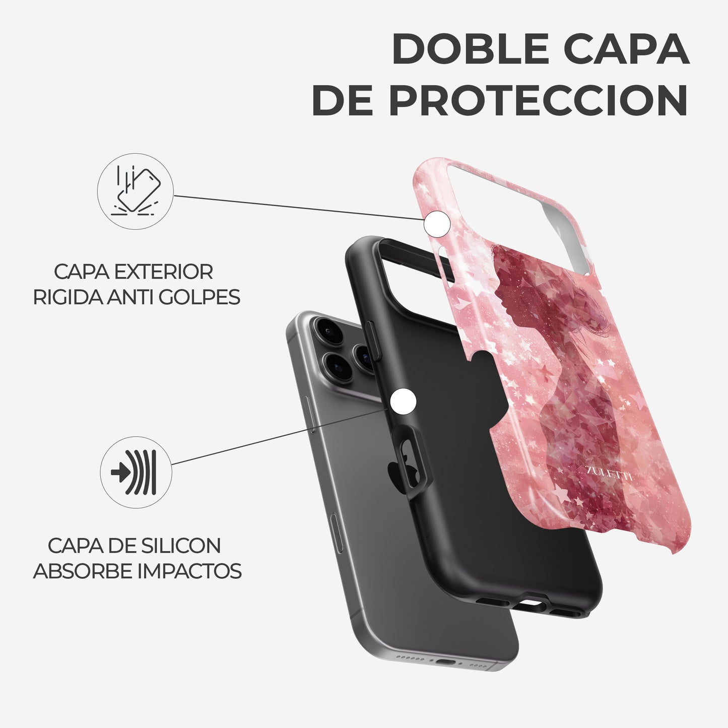 Carcasa Stardust Muse Funda de Doble Capa de Máxima protección.