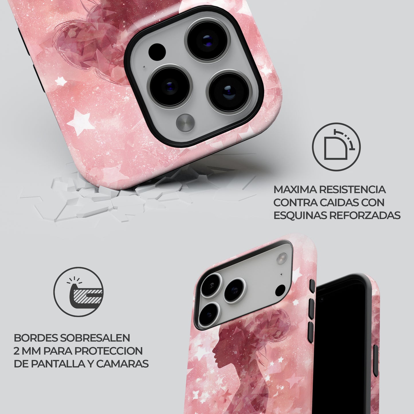 Carcasa Stardust Muse Funda de Doble Capa de Máxima protección.
