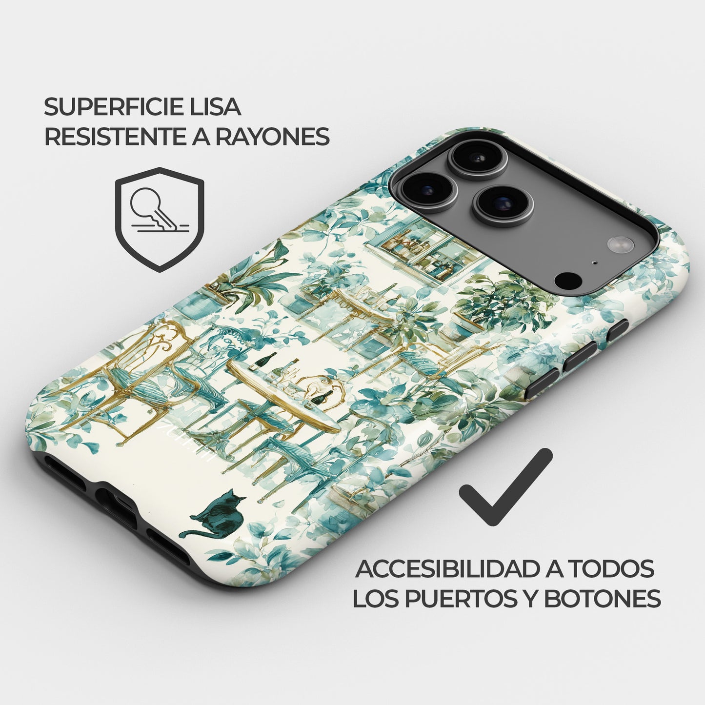 Carcasa Secret Garden Funda de Doble Capa de Máxima protección.