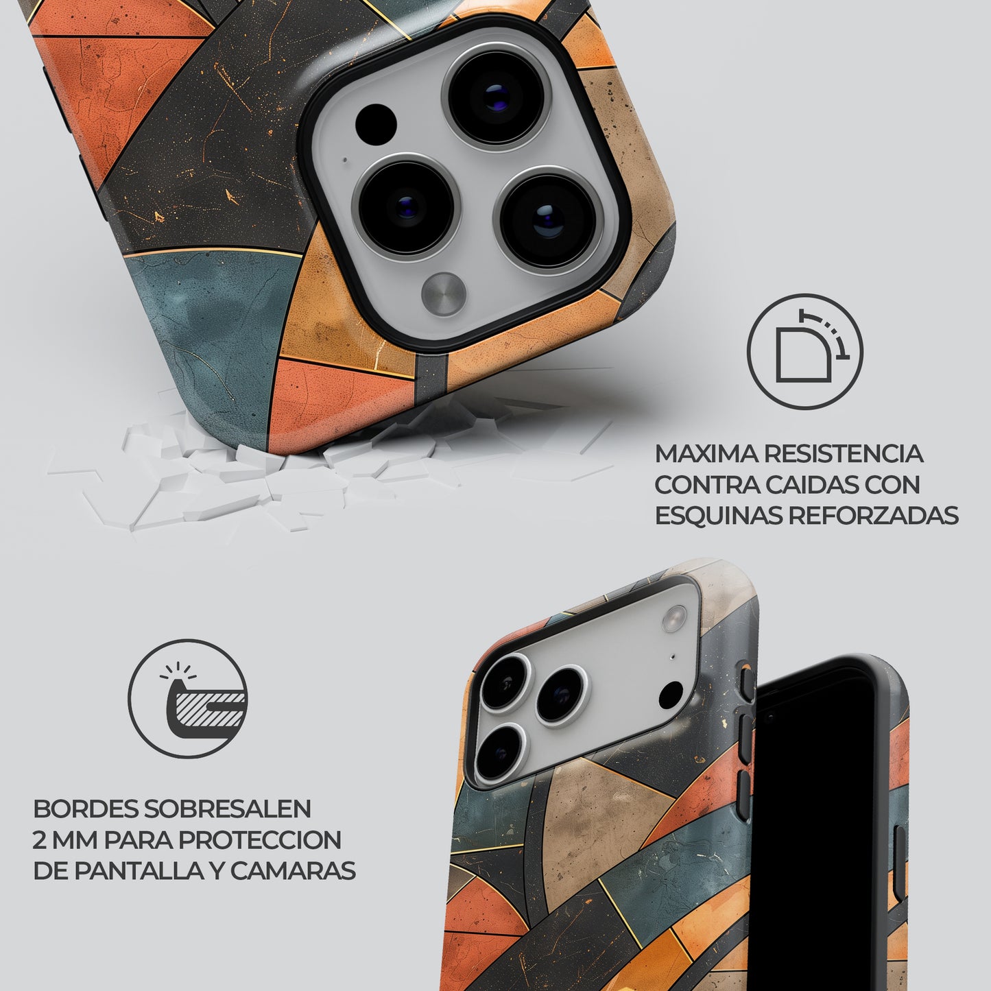 Carcasa Deco Arch Funda de Doble Capa de Máxima protección.