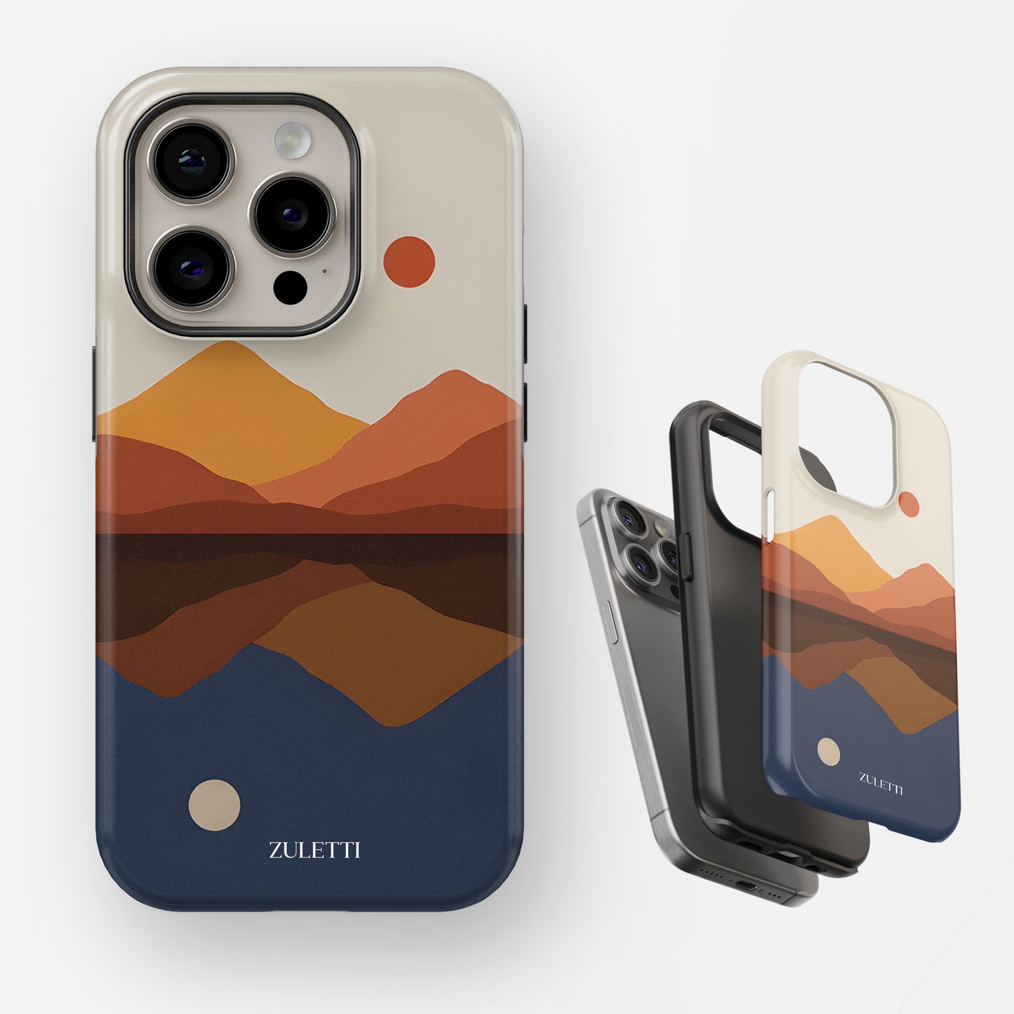 Carcasa paisaje Serenidad Natural Funda de Doble Capa de Máxima protección