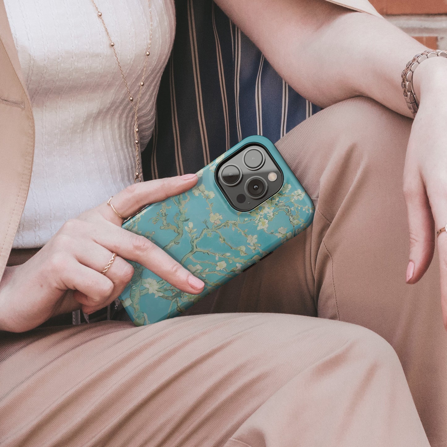 Carcasa Floral Whispering Blossoms Funda de Doble Capa de Máxima protección