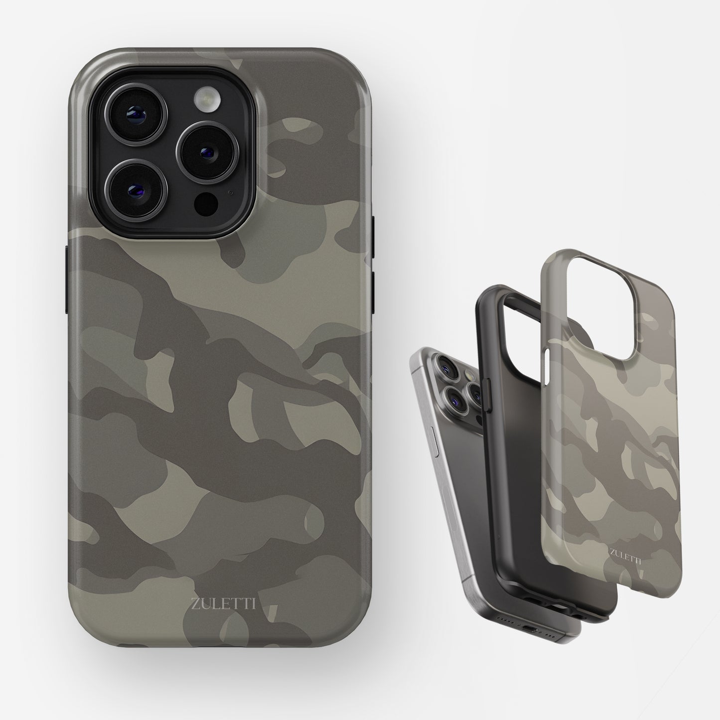Carcasa Camuflaje Camo Fusion Funda de Doble Capa de Máxima protección