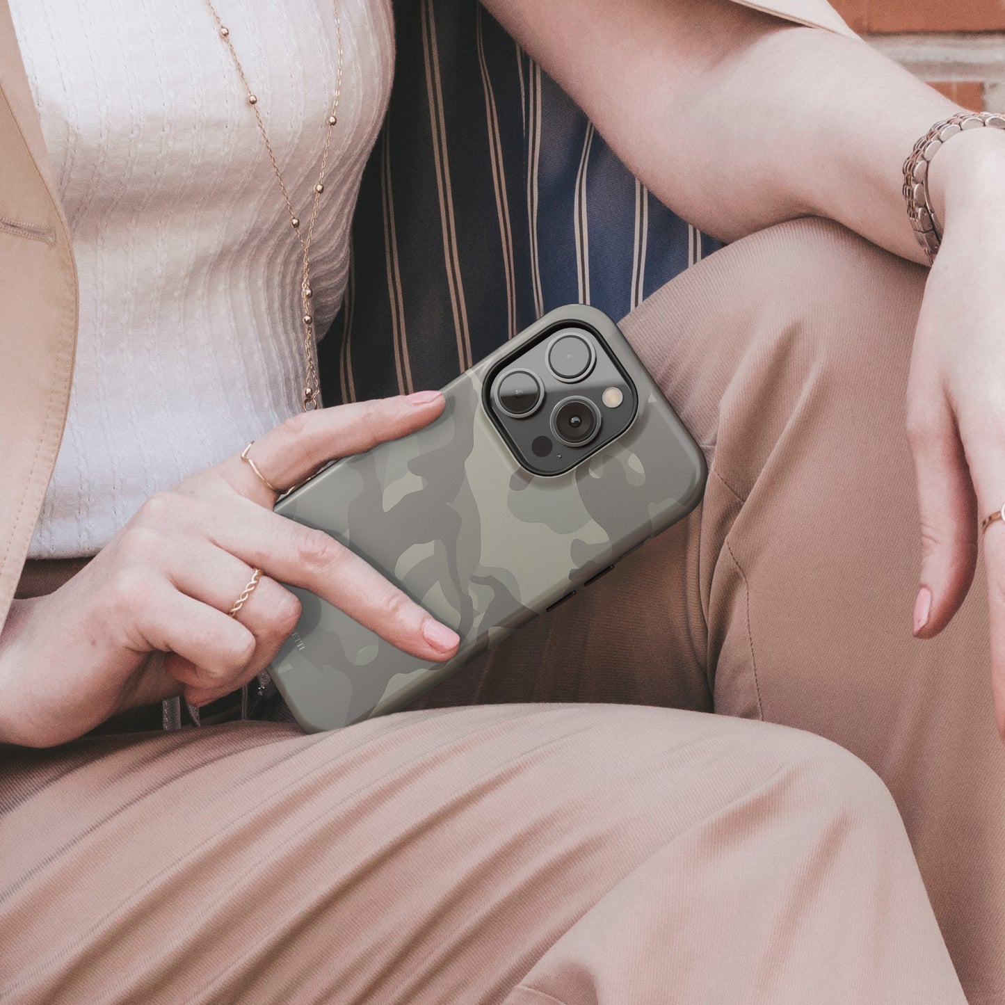 Carcasa Camuflaje Camo Fusion Funda de Doble Capa de Máxima protección