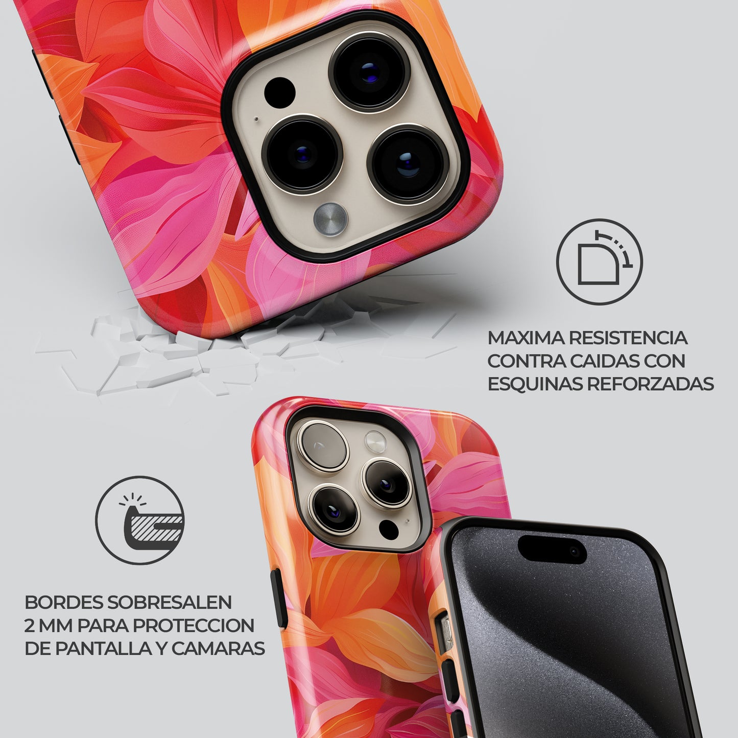 Carcasa Autumn Bloom Funda de Doble Capa de Máxima protección
