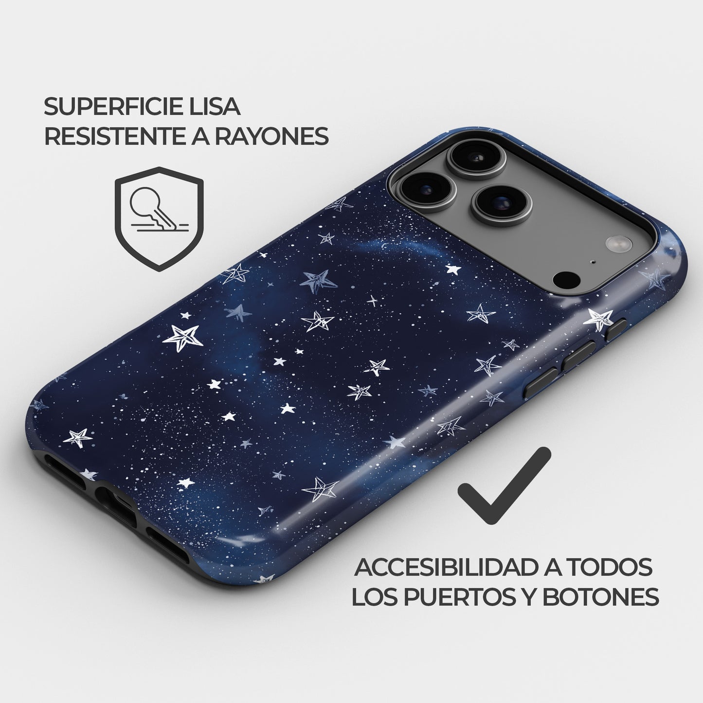Carcasa Midnight Star Whisper Funda de Doble Capa de Máxima protección.