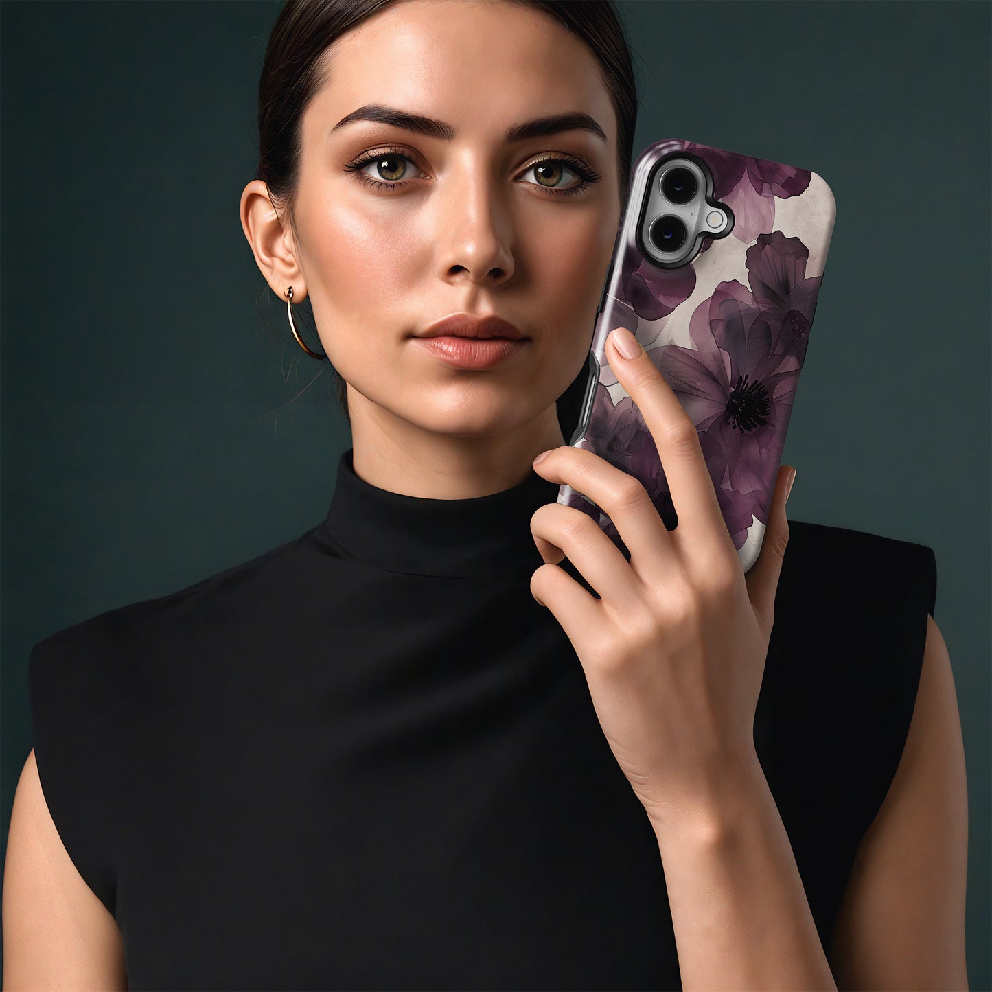 Carcasa Ethereal Purple Blooms Funda de Doble Capa de Máxima protección.