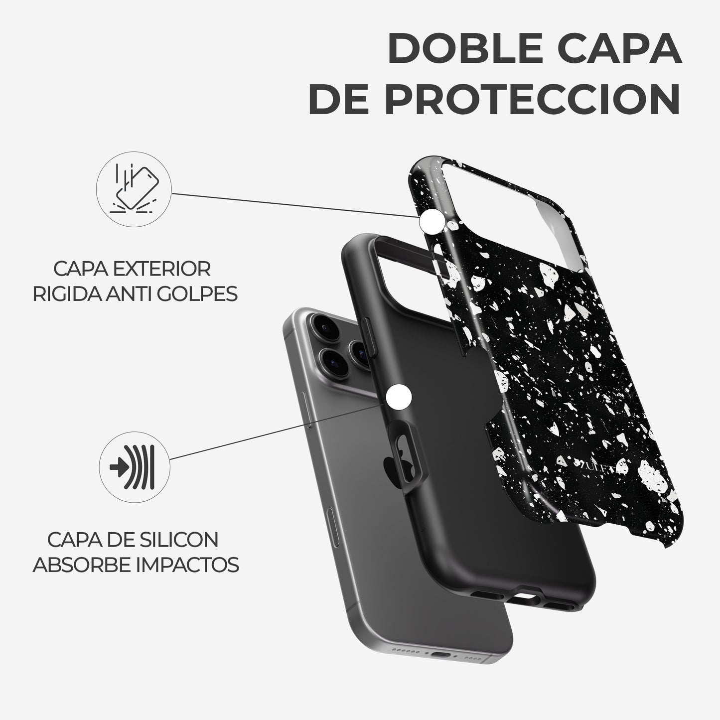 Carcasa Cosmic Lavender Dream Funda de Doble Capa de Máxima protección.