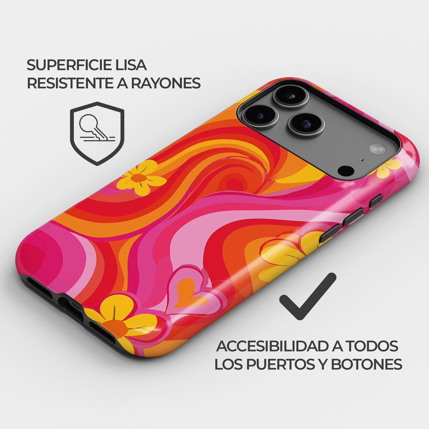 Carcasa Groovy Vibe Funda de Doble Capa de Máxima protección.