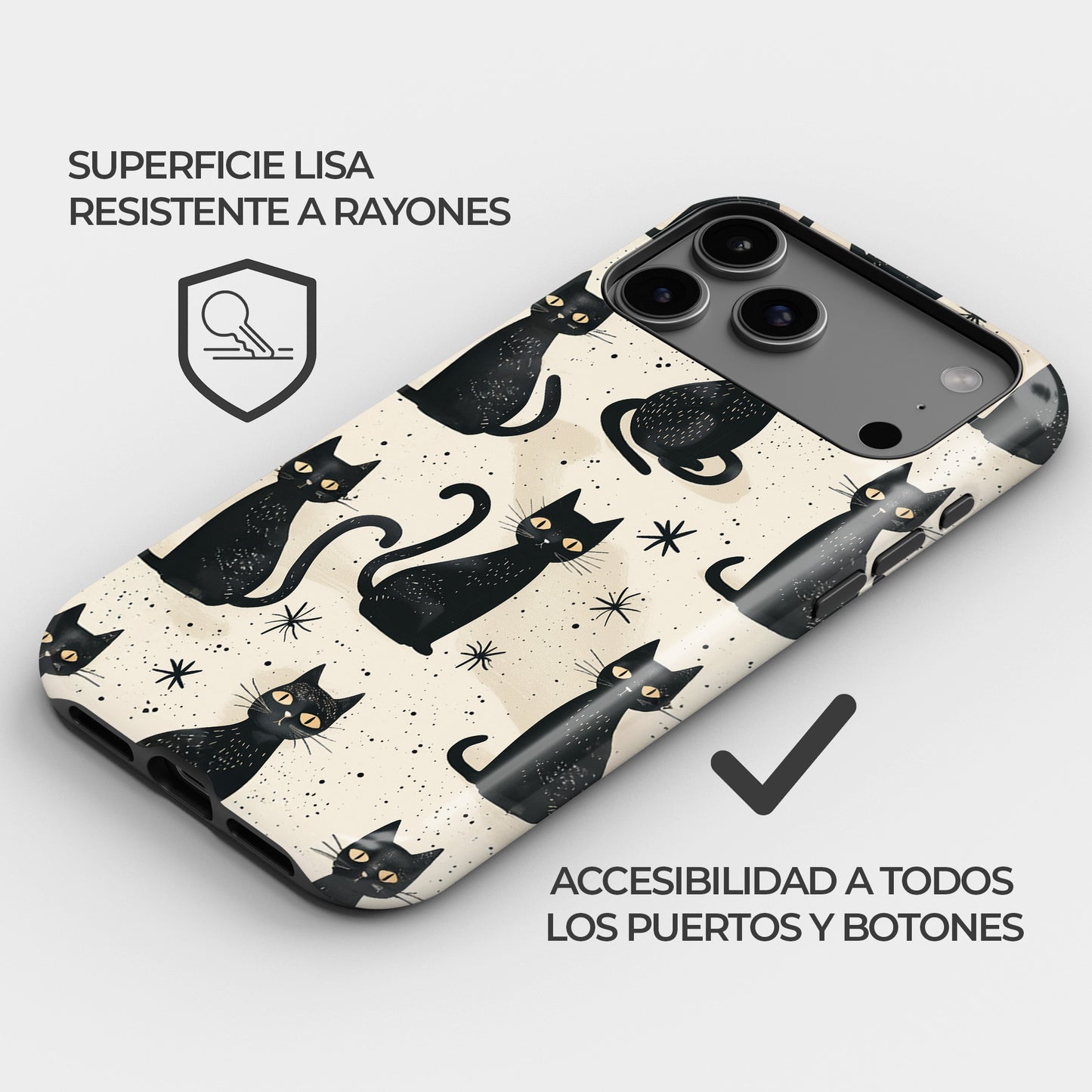 Carcasa Mystic Feline Funda de Doble Capa de Máxima protección.
