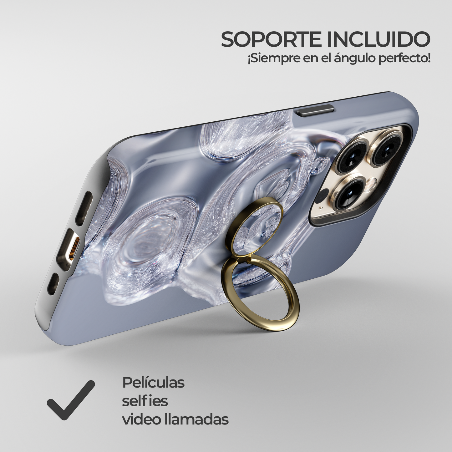 Soporte de anillo para celular Crystal Gummy