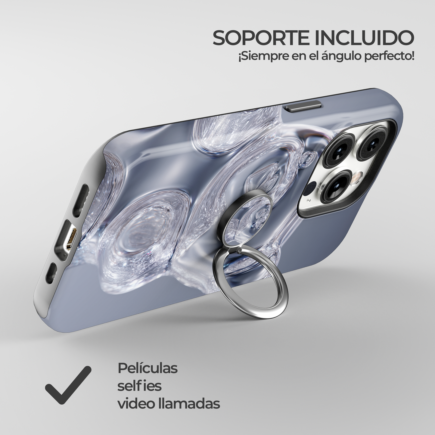Soporte de anillo para celular Crystal Gummy