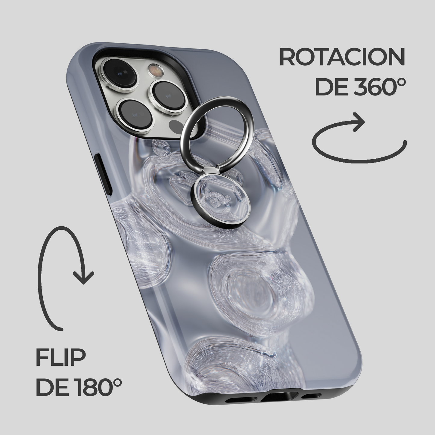 Soporte de anillo para celular Crystal Gummy