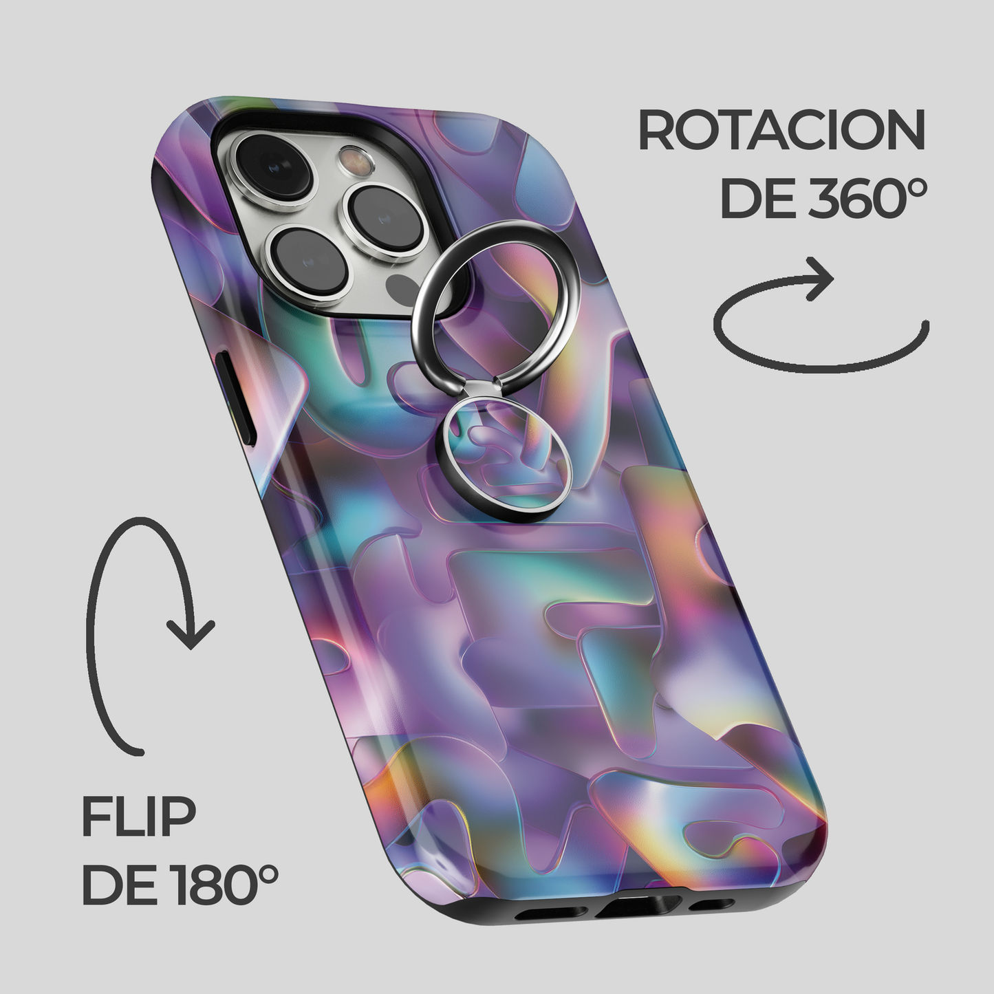 Soporte de anillo para celular Holo Vibe
