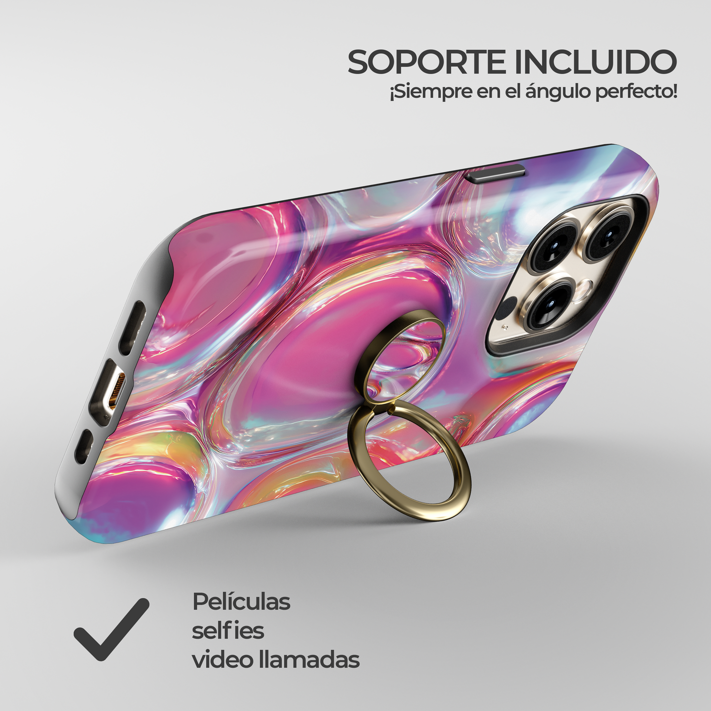 Soporte de anillo para celular Bubble Glam