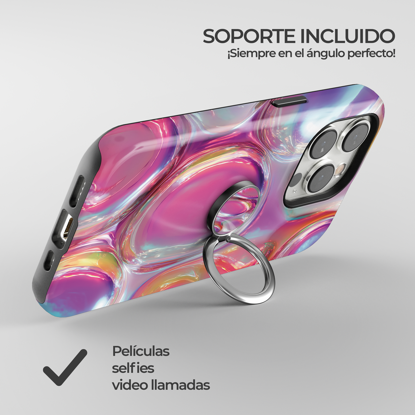 Soporte de anillo para celular Bubble Glam