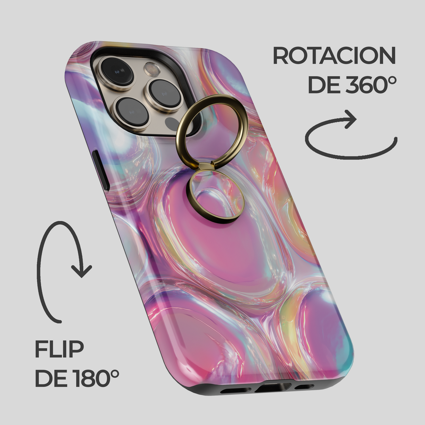 Soporte de anillo para celular Bubble Glam