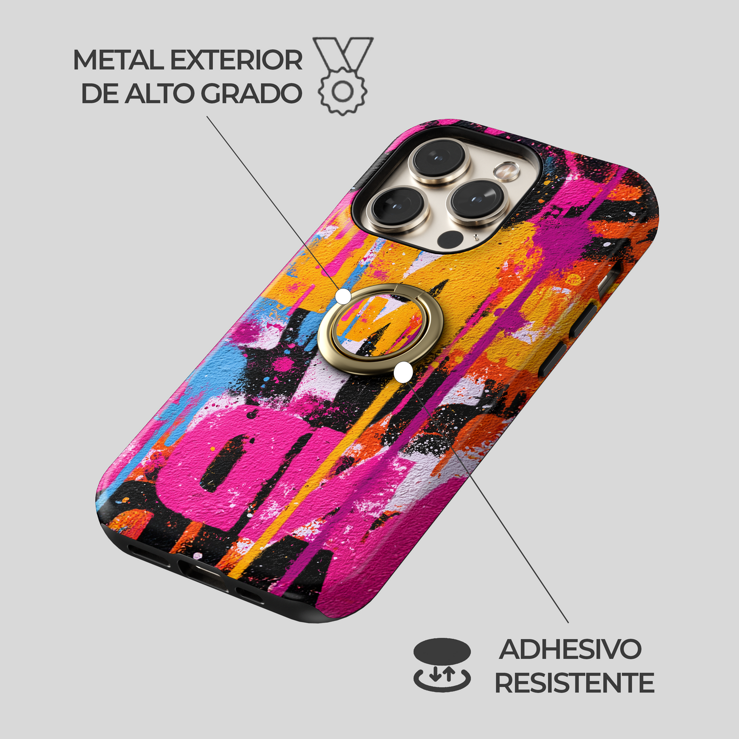 Soporte de anillo para celular Tag Vandal