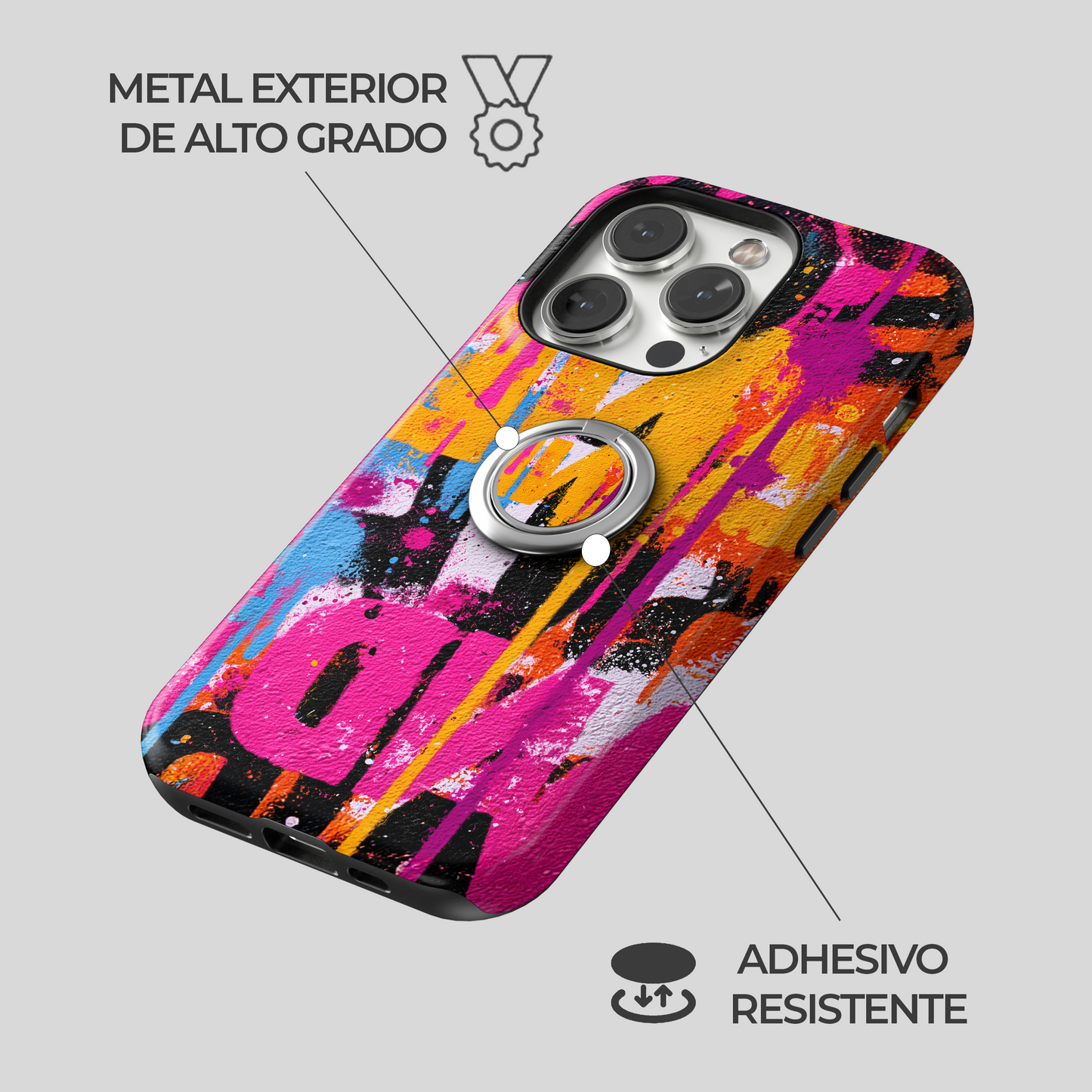 Soporte de anillo para celular Tag Vandal