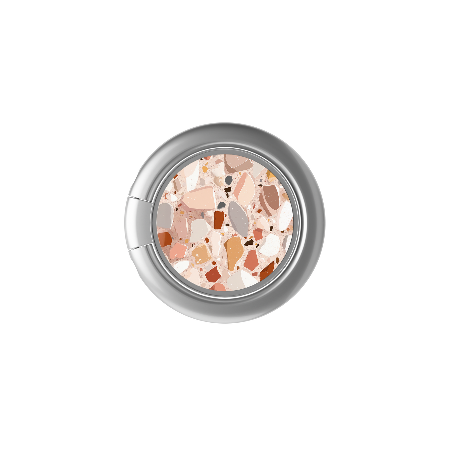Soporte de anillo para celular Terrazzo Chic