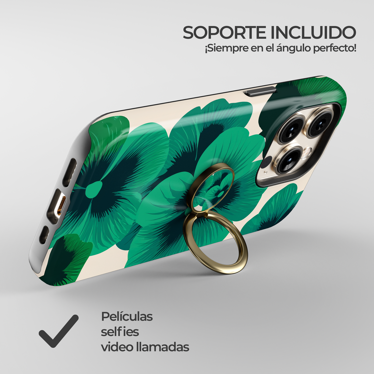 Soporte de anillo para celular Jade Bloom